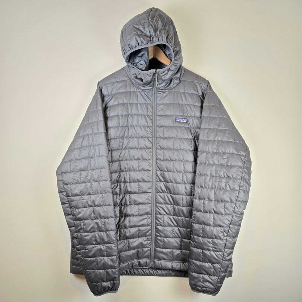 Patagonia Gray Quilted Hooded Vest